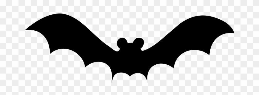 Bat, Silhouette, Halloween, Decoration - Bat Clip Art #259553