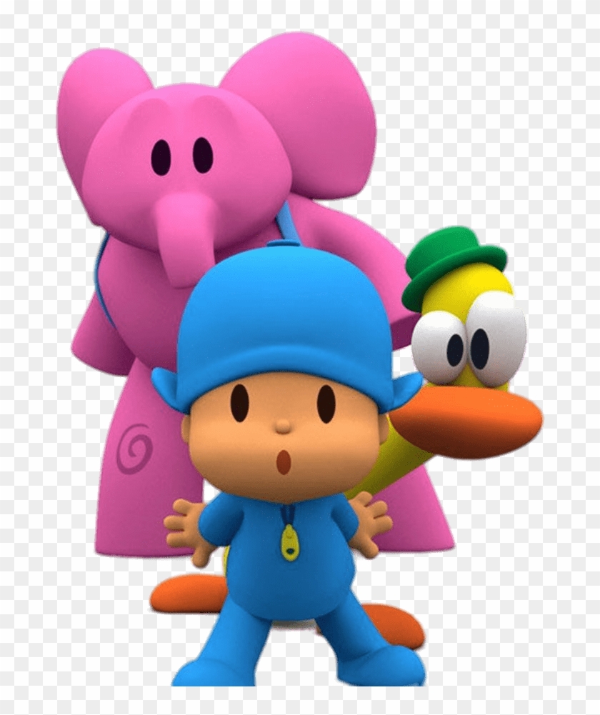 Pocoyo, Elly And Pato - Pocoyo Png Hd #1682407