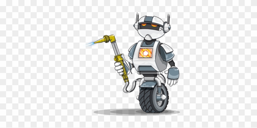 Superflash Compressed Gas Equipment - Robot Welding Cartoon #1682538