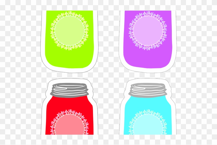 Mason Jar Clipart Tag Clipart - Colorful Jar Clipart #1682557
