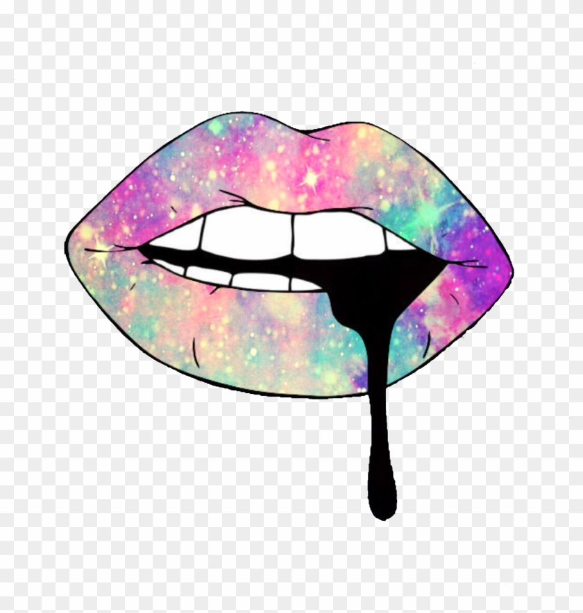 Lips Colorful Neon Ftestickers Freestickers - Cute Aesthetic Png #1682583