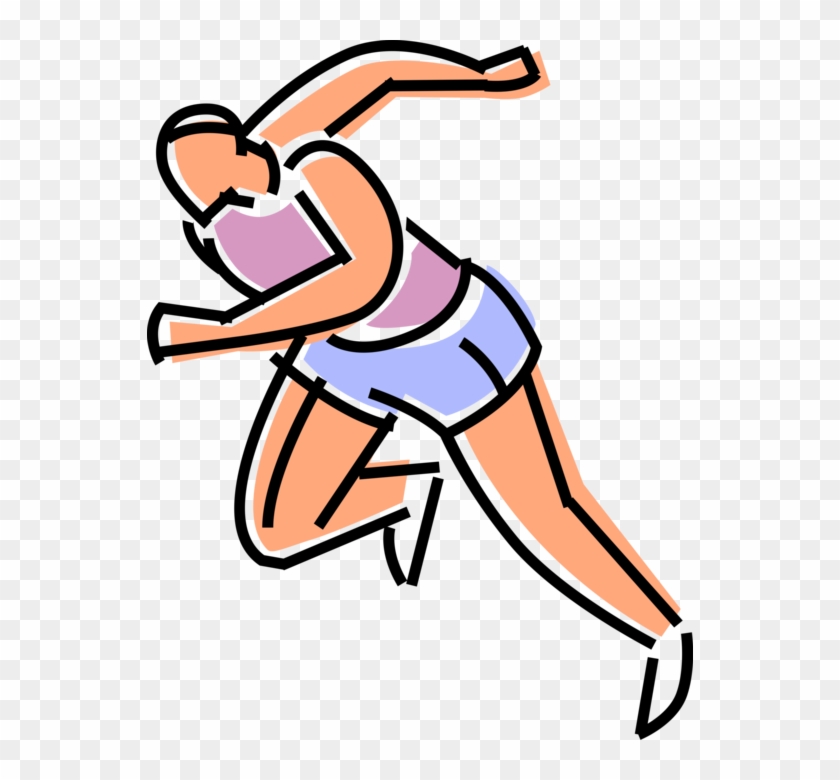 Track Sprinter At Starting Blocks Image Illustration - Track Runner #1682619