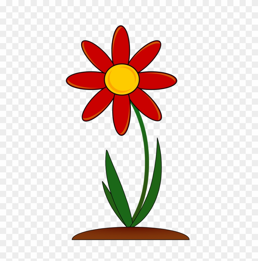 Download Red Flower Clipart - Red Flower Clip Art #1682622