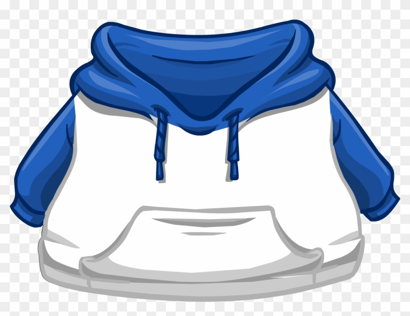 Blue And White Two - Club Penguin Hoodie #1682633