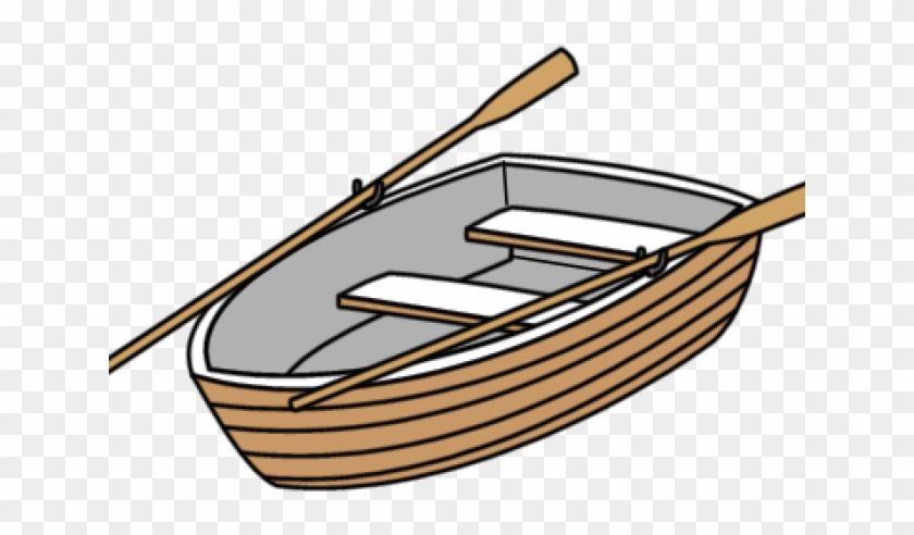 Row Boat Clipart Wooden - Dinghy #1682648