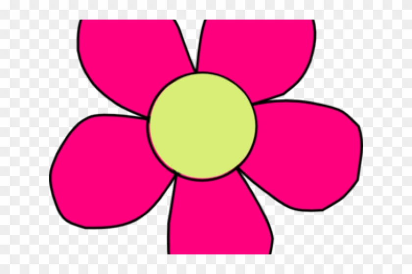 Pink Flower Clipart Neon Flower - Flower Clip Art #1682727