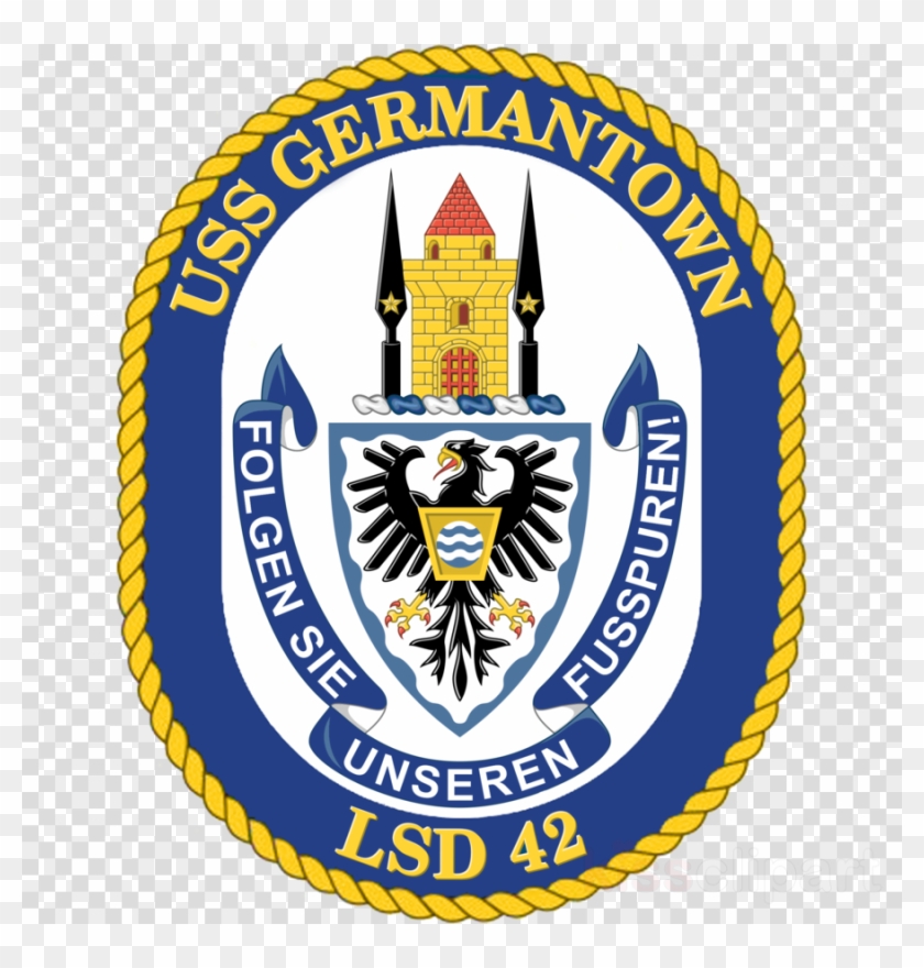 Uss Germantown Logo Clipart United States Naval Academy - Uss New Orleans Lpd 18 Crest #1682810