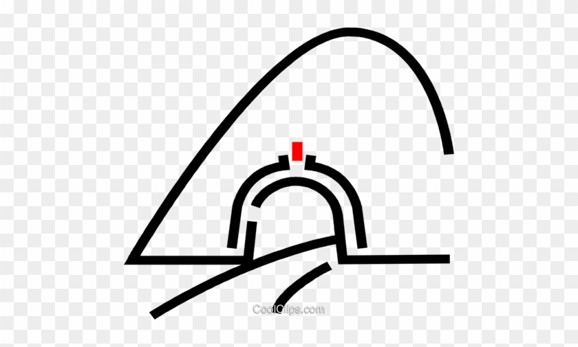 Tunnel Royalty Free Vector Clip Art Illustration - Tunnel Royalty Free Vector Clip Art Illustration #1682845