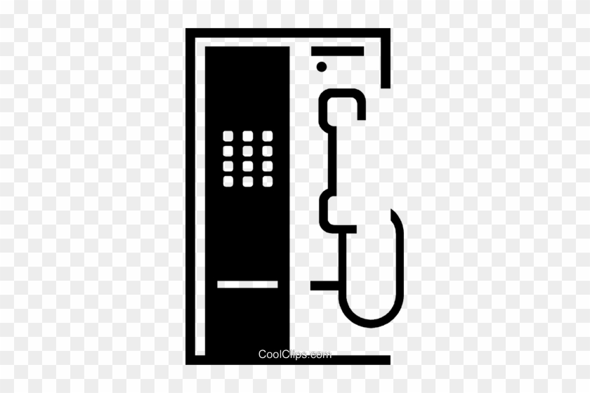 Pay Phone Royalty Free Vector Clip Art Illustration - Pay Phone Royalty Free Vector Clip Art Illustration #1682865