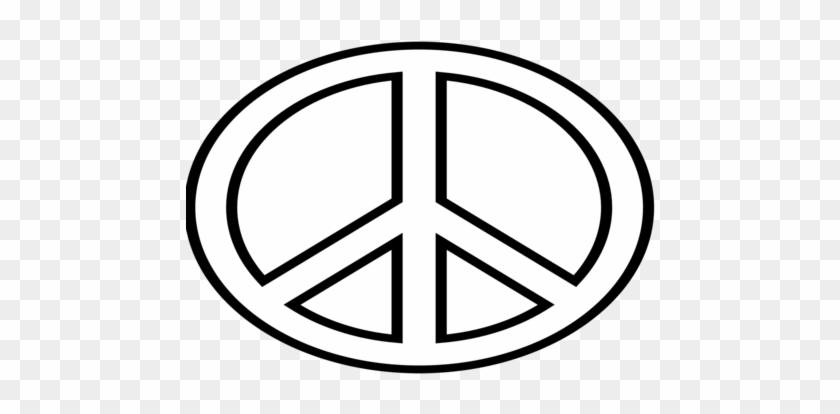 Peace Sign Coloring Pages For Adults Coloring Trend - Peace Png #1682931