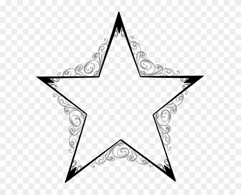 View Larger Image Image - Fancy Black And White Star #1682940