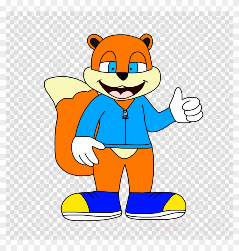 Conker The Squirrel Clipart Conker's Bad Fur Day Conker - Transparent Background Cartoon Golf Ball #1683139