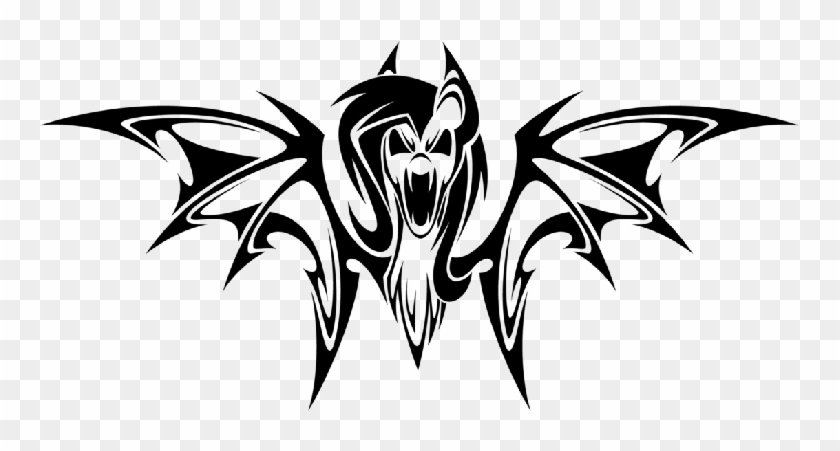 Horrible Screaming Flutter Bat Tattoo Design By Hexfloog - Gambar Buat Tato Kelelawar #1683212