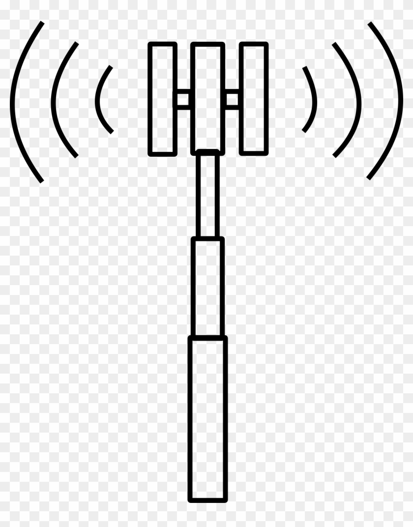 Tower Clipart Cell Site - Cell Phone Tower Icon #1683296