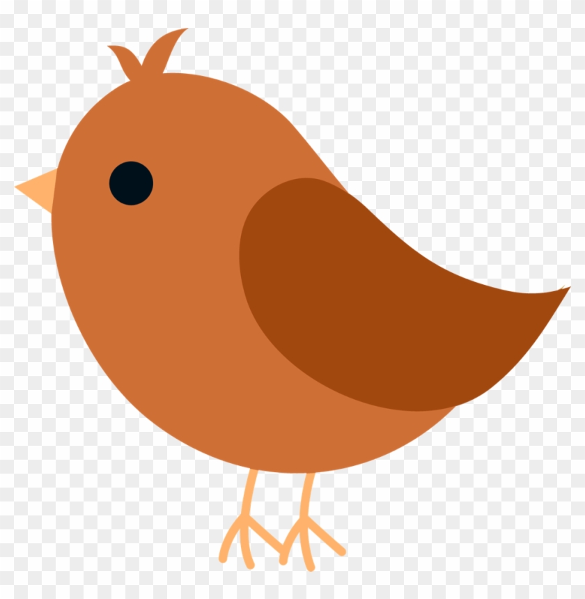 Orange Cartoon Bird - Bird Clipart Png Cute #1683298