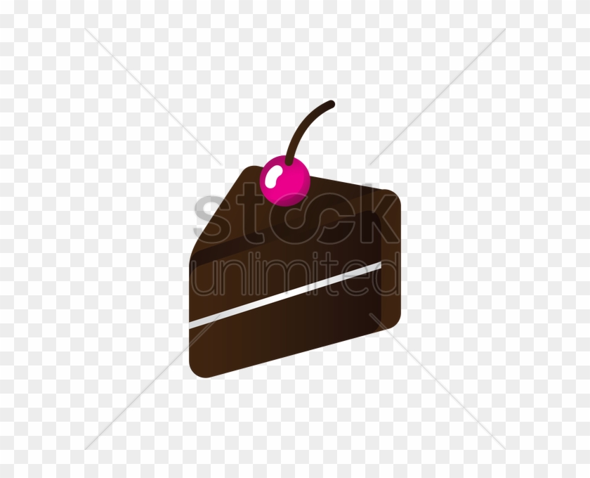 Slice Of Chocolate Cake Clipart Chocolate Cake Clip - Chocolate Cake Cartoon Png #1683301