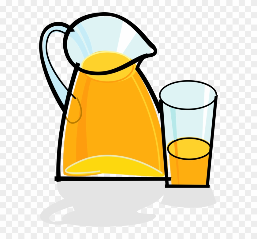 A pitcher of orange juice Royalty Free Vector Image