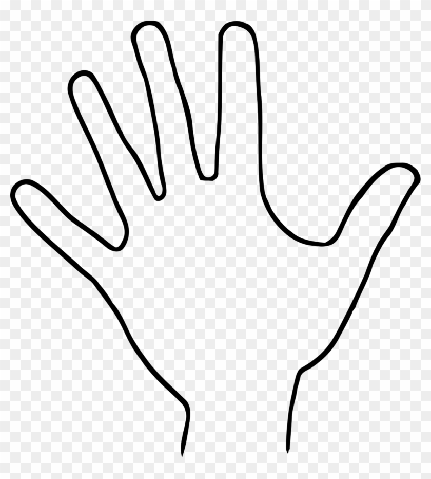 Hand Outline Drawing Clip Art Hand Drawing 1240 1318 Outline Hand Clipart Black And White Free Transparent Png Clipart Images Download