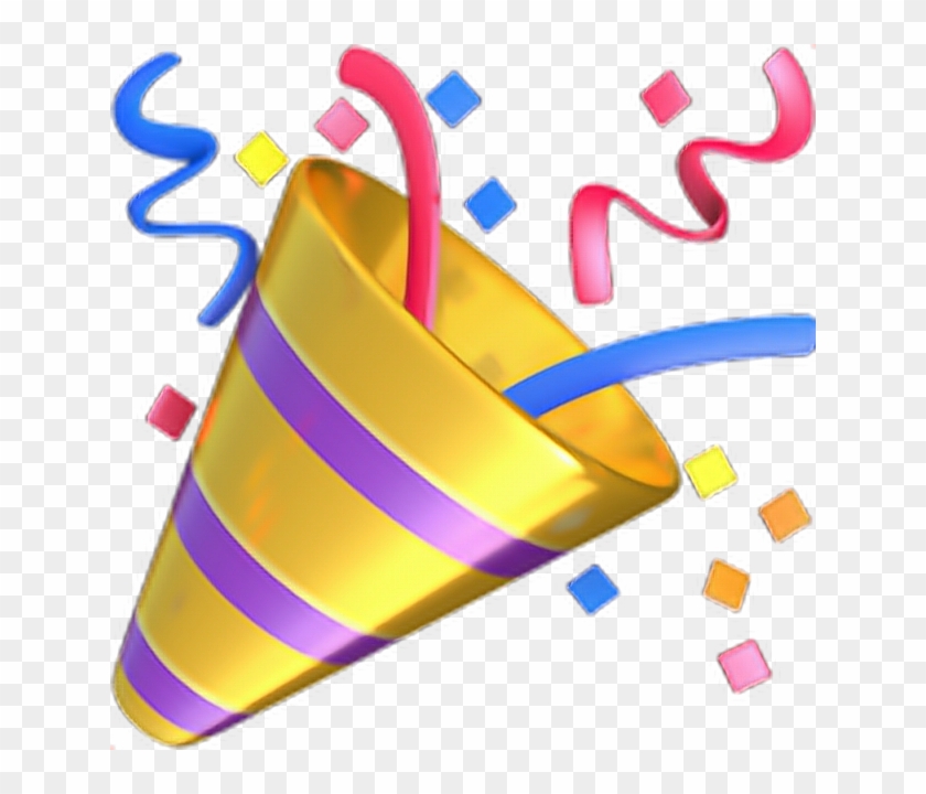 ❁ Party Popper Emoji 🎉 Party Popper Emoji Emoticon - Whatsapp Emoji Party #1683850