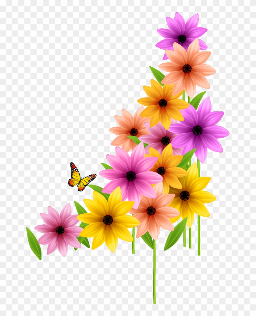Flowers Color Clipart Flowersclip - Good Morning Beautiful Flowers #1683871