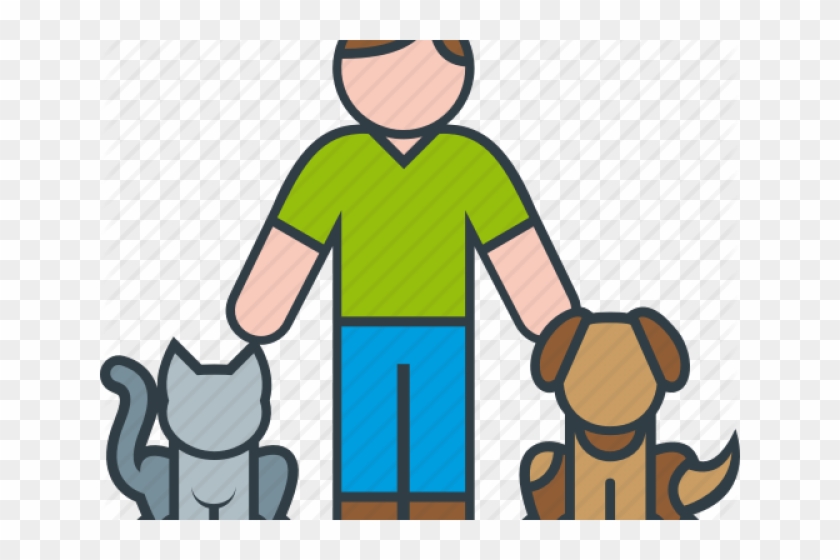 Pets Clipart Man Dog - Couple Icon Png Color #1683879