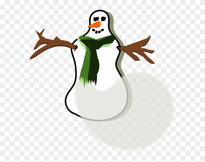 Muñeco De Nieve Mujer Clipart De Stock, Royalty-Free