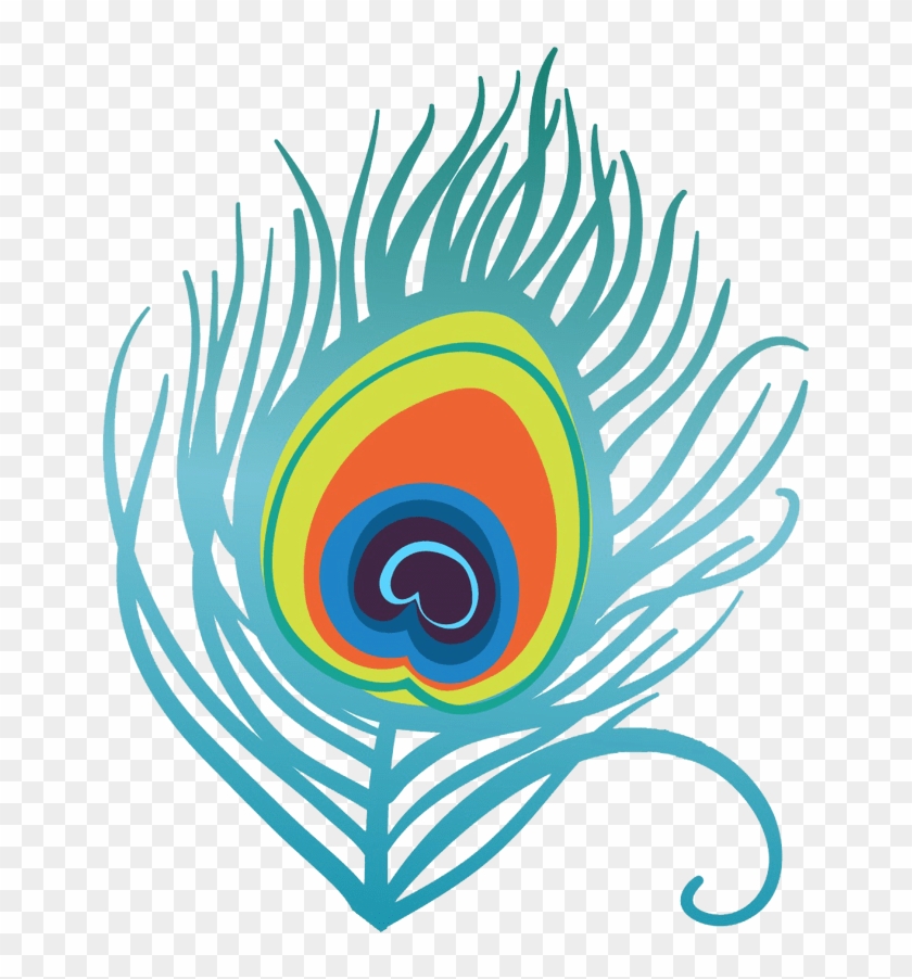 Vector Feather Pecock - Peacock Feather Logo Png #1684308