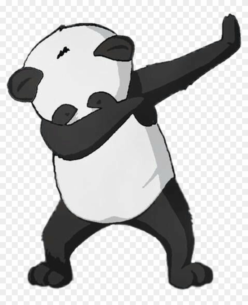 Panda Sticker - Panda Dabbing Transparent #1684401