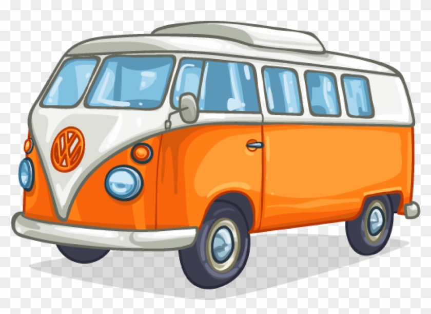 Vw Bus Art - Volkswagen Camper Van Cartoon #1684429