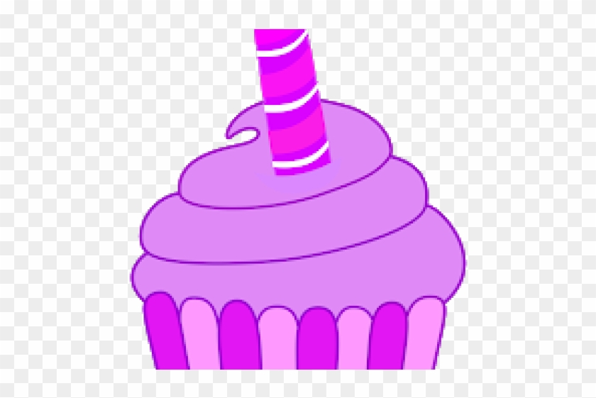 640 X 480 2 - Cupcake With Candle Clipart #1684450