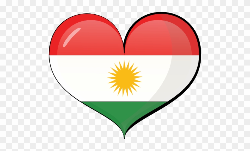 Kurdistan Heart Flag - Kurdistan Flag Heart #1684455