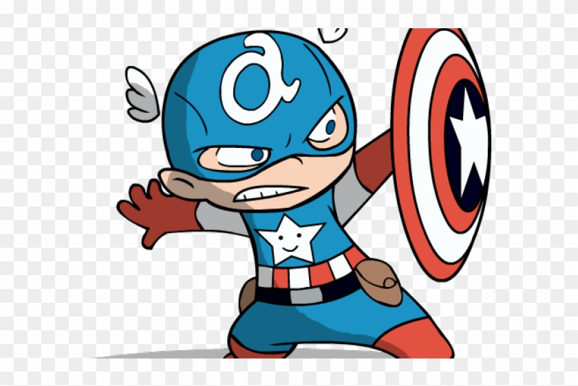 Captain America Clipart Transparent Background - Transparent Cute Captain America #1684534
