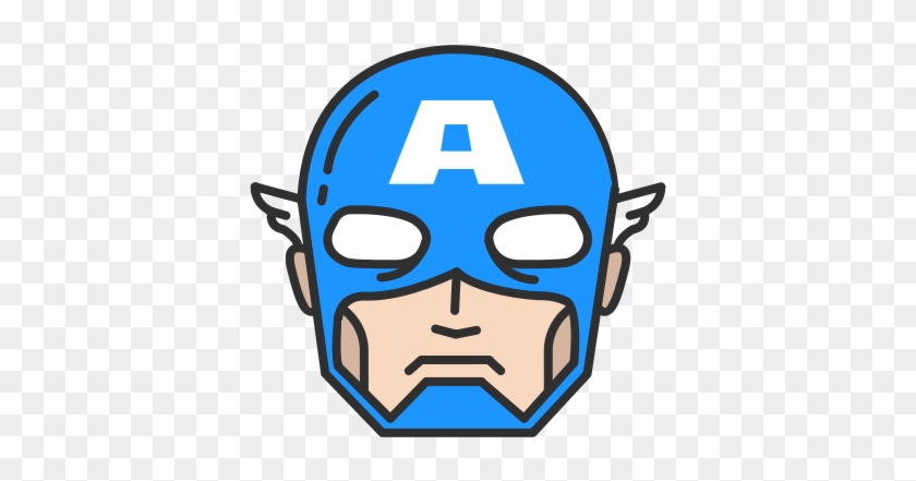 Avengers, Captain, Skipper, Captain America - Captain America Mask Vector Png #1684536