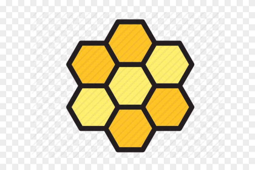 Hexagon Clipart Bee - Beehive Pattern Icon #1684549