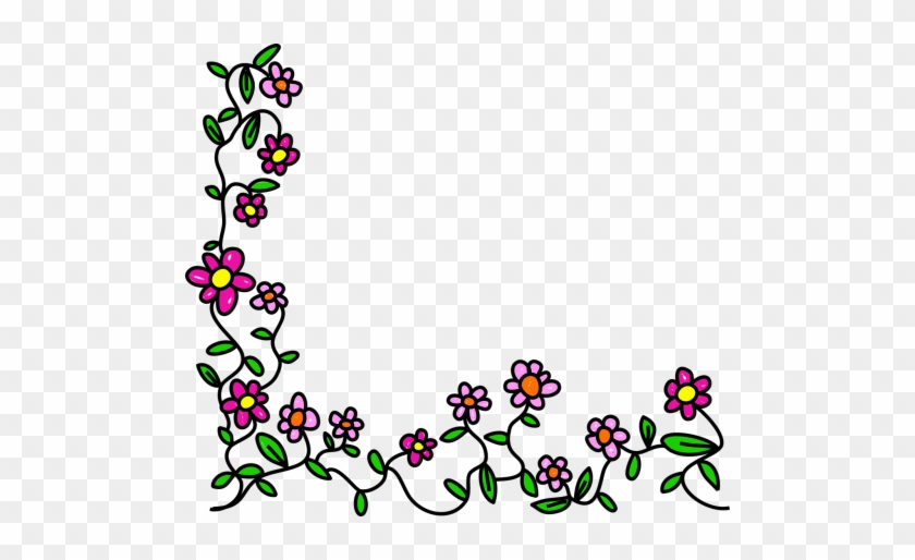 Element,flora - Cartoon Flower Border Png #1684687