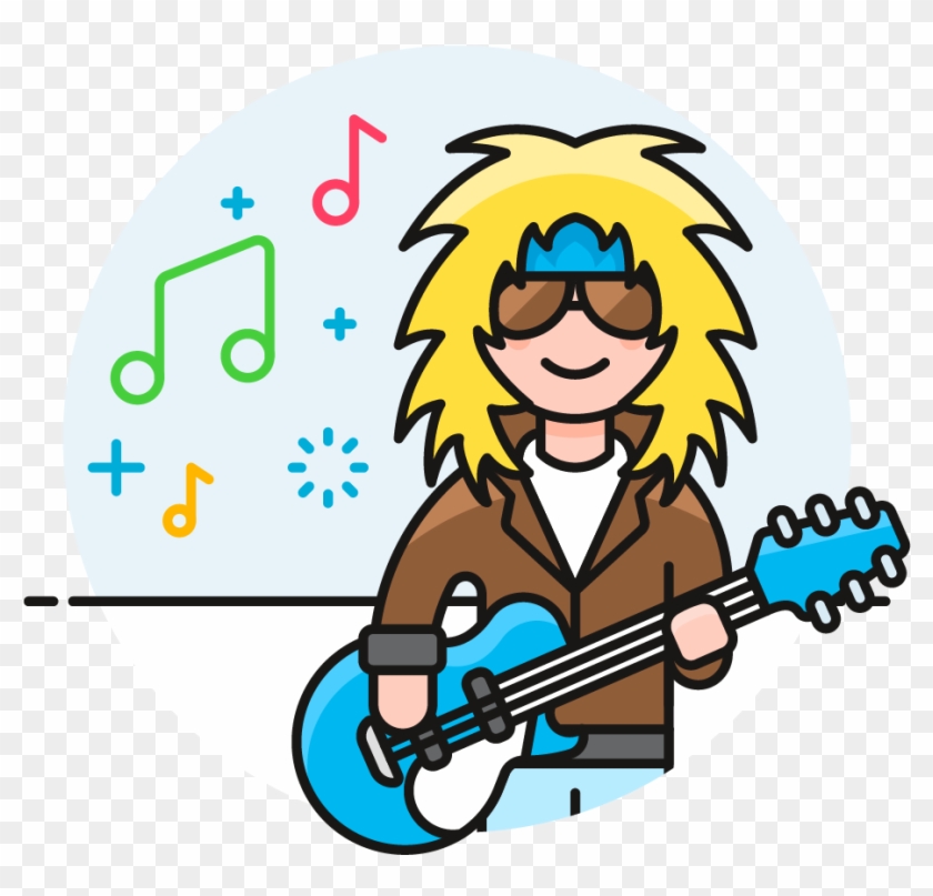 Singing Clipart Male Guitarist - Cartoon #1684698