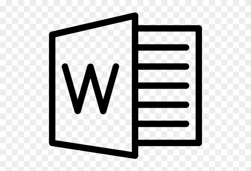 Document, Instrument, File, Single, Line-icon, Logos, - Microsoft Office Word Icon #1684723