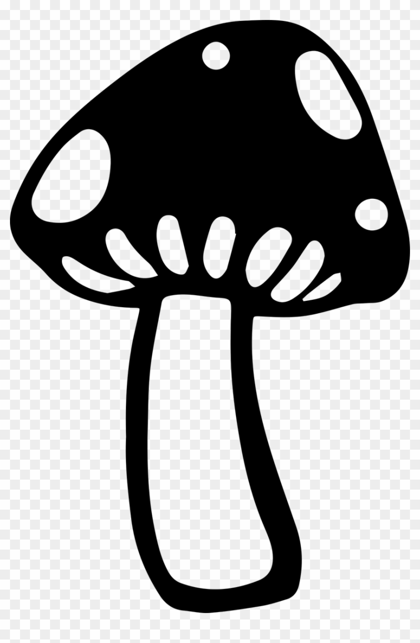 Black And White Mushroom Png #1684825