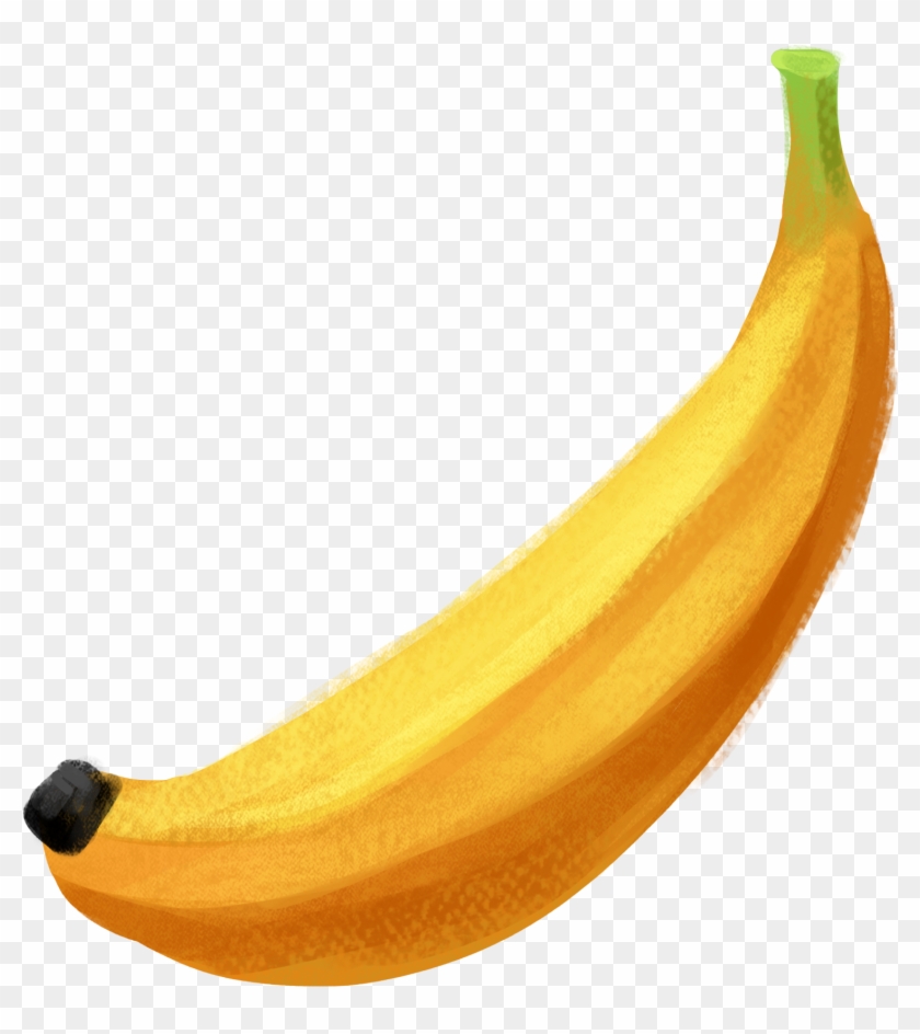 Yellow Banana Illustration Drawed With Crayons Clipart - กล้วย วาด #1685039