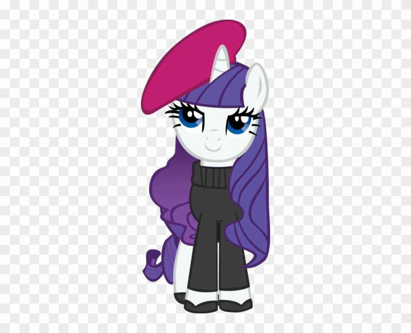 Sircinnamon, Beatnik Rarity, Beret, Clothes, Hat, Rarity, - Mlp Rarity Hipster #1685293