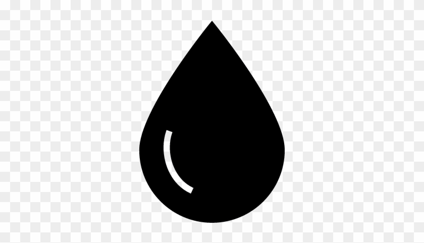 Blood Drop Vector - Water Drop Silhouette #1685448