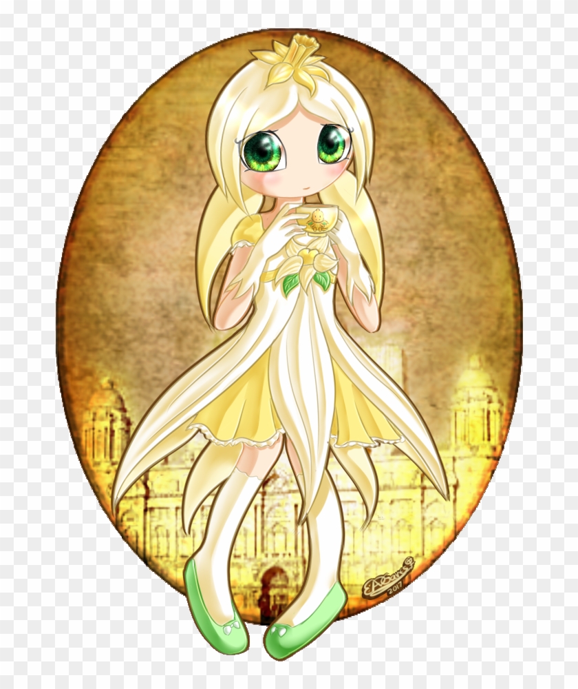 Tea Time Daffodil - Cartoon #1685487