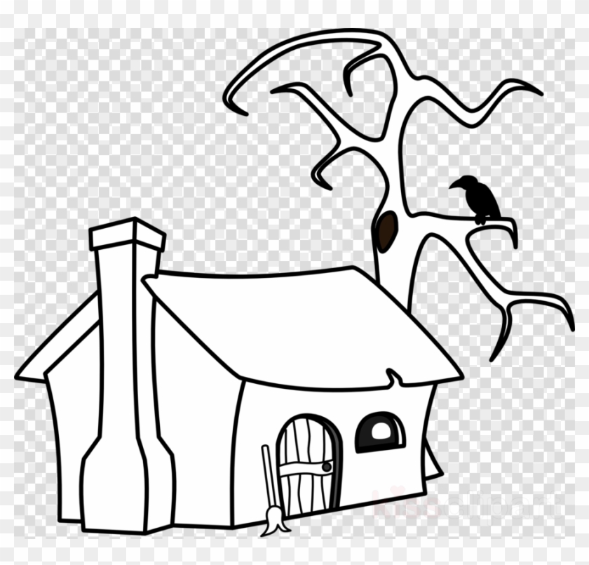 Cartoon Black And White Cottage Clipart Cottage Log - Australia With Transparent Background #1685583
