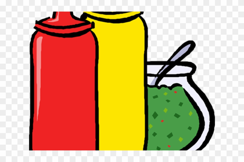 Ketchup Clipart Condiment - Ketchup And Mustard Clipart #1685602