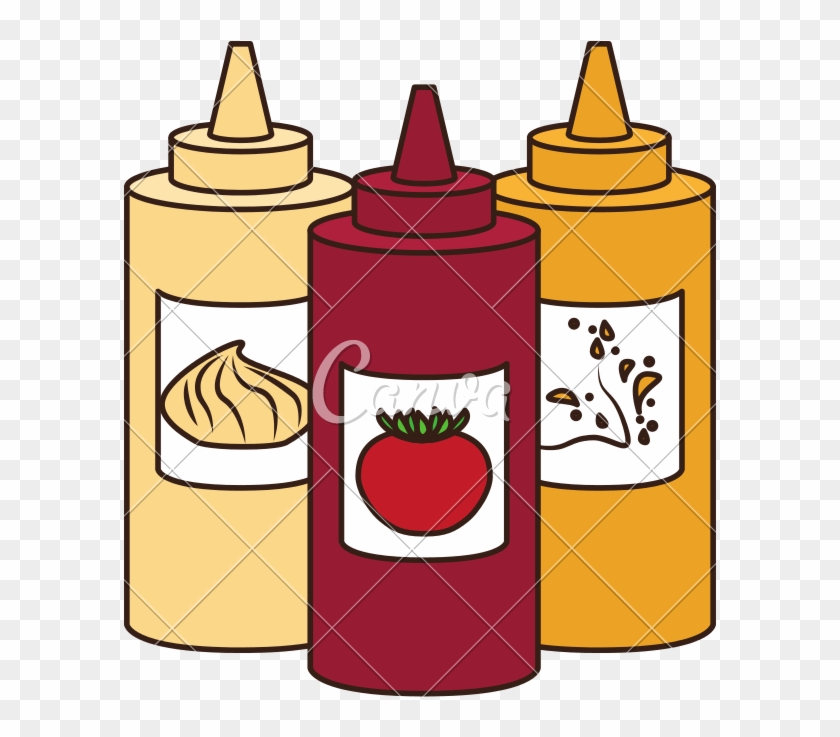 Sauce Bottles Icon Design - Sauce Bottles Icon Design #1685607