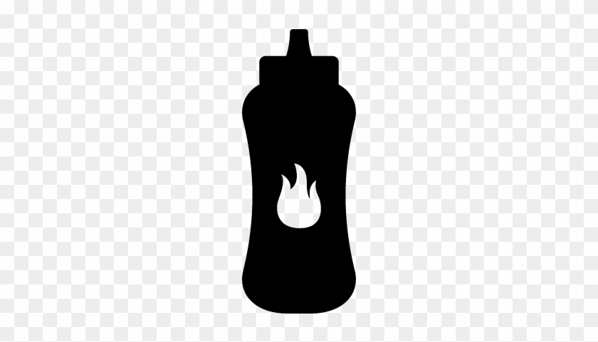 Sauce Bottle Vector - Bote De Salsa Vector #1685610