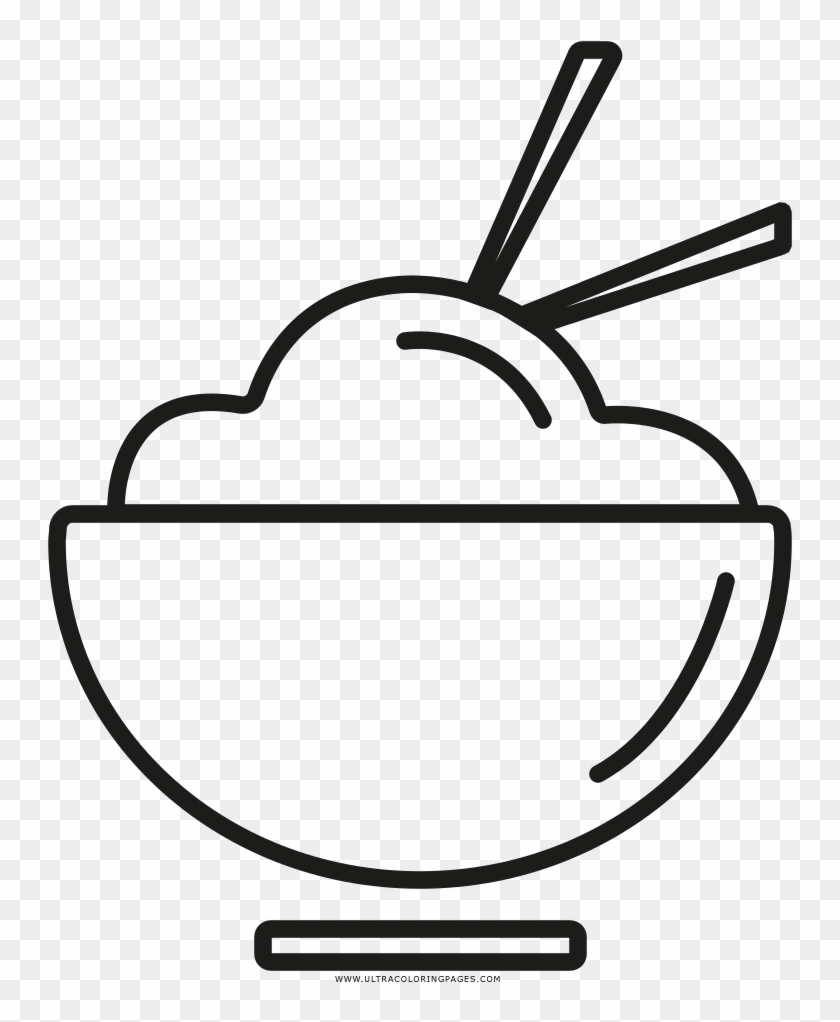 Rice Coloring Page - Line Art #1685633