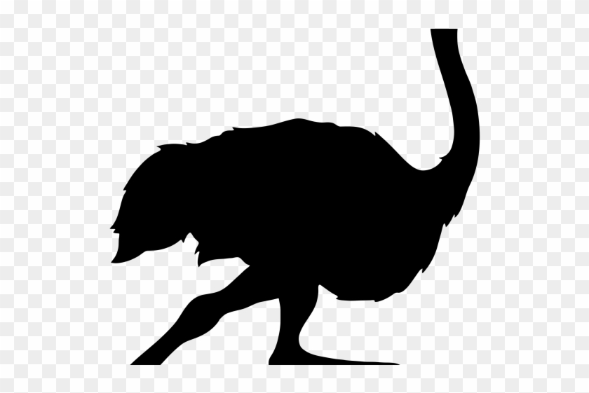 Ostrich Clipart Silhouette - Silhouette Ostrich Clip Art #1685691