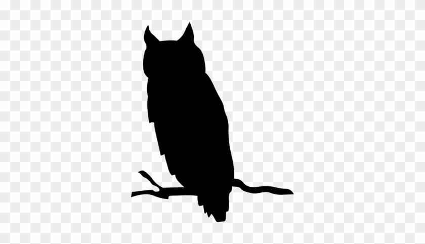 Clipart Silhouette Owl - Halloween Owl Silhouette #1685692