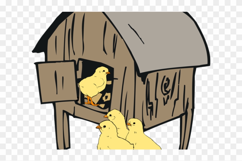 Cage Clipart Chicken - Hen In A Pen Clipart #1685720